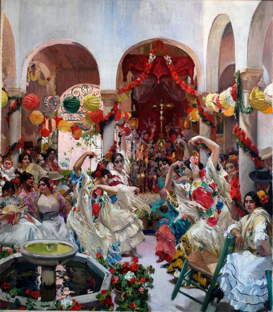 'The dance' is a painting by Joaquin Sorolla